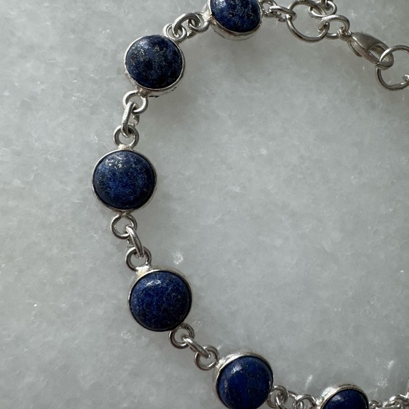 NWOT Sundance Night Sky Oblate Bracelet, Lapis Lazuli, Sterling Silver - Picture 2 of 10